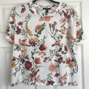NEVER WORN floral print top